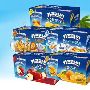 농심 카프리썬 200ml x 20개 오렌지 망고사파리 /생일/파티/키즈카페/어린이/음료/쥬스/어린이집/유치원