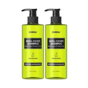 쿤달 올데이 스멜커버 청소년 샴푸 라임바질앤만다린 400ml, 2개