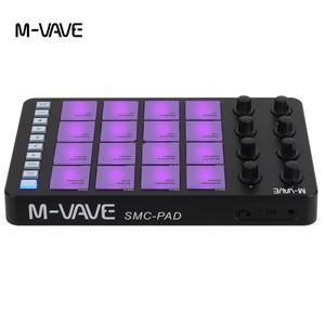 M-VAVE SMC-PAD 무선 런치패드, 초보자 연주자에게 적합한 16패드 MIDI 컨트롤러 컴팩트 패드