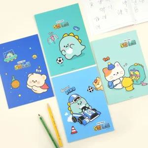 쪼꼬미 5칸 노트 블루 랜덤발송 8개 1세트/5칸노트/초등학생노트/1학년국어노트/5칸노트세트/학교준비물