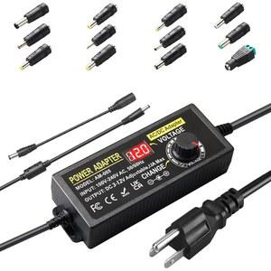 범용 전원 공급 조절 가능 3V~12V 12A 144W 가변 스위칭 어댑터 100V-240V AC-DC 컨버터 변압기, 14개의