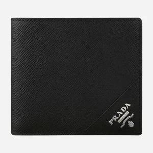 5F 2MO513 QME F0002 사피아노 로고 반지갑 실버 블랙