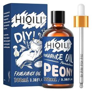 하이킬리 모란 에센셜 오일 100ml, 아로마테라피용 꽃향기 오일, 가정용 디퓨저, 신차 클리어 더 에어, 세탁, DIY 캔들 및 비누 제조 용품 3.38 Fl Oz
