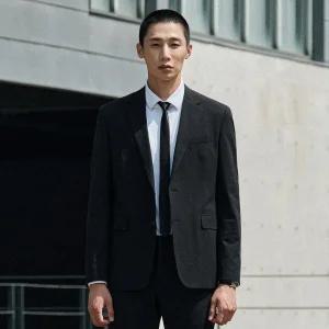 [STCO] Motion-Free 시그니쳐 수트 자켓 블랙 (슬림핏)-SSJUCB1SSB
