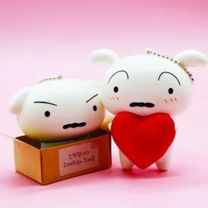 흰둥이스퀴시 말랑이 흰둥이 흰둥이인형 흰둥이말랑이 짱구말랑이 짱구피규어