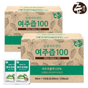 즙쟁이 여주즙 100포 × 2박스 (실속구성)