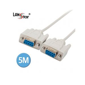 라인업시스템 LANSTAR LS-SER-9FF-5M 시리얼케이블, DB9P F F Cross, 5M D[10498]