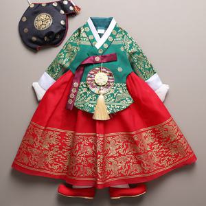 [꼬까한복]르네궁중금박당의/아동한복/여아/유아/설빔/돌/추석/백일