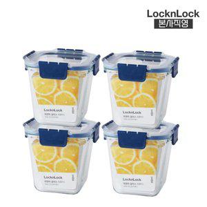 [락앤락][본사] Locknlock 탑클라스정사각 950ml x4 (399460 x4)