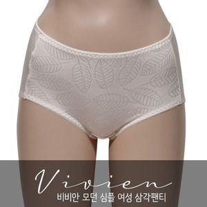 [NS홈쇼핑][비비안]모던 심플 나뭇잎패턴 여성 맥시삼각팬티[31327849]