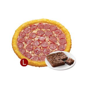 치즈롤 페퍼로니(L) + 더블 초코칩 브라우니