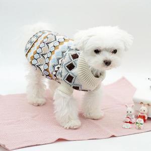 강아지니트 고양이 애견 조끼 베스트 봄 겨울 옷_M