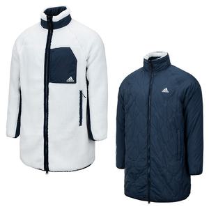ADIDAS 리버시블 쉐르파 롱 자켓(H23104)