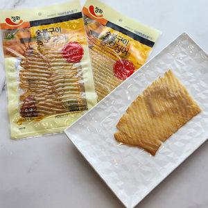 포항 아줌마 정화식품 숯불구이 통오징어 전기구이 2봉 35g 맥주안주 마른안주 간식