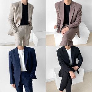 [S~2XL] 기본 정장 결혼식 수트 캐주얼 남자셋업 봄 여름 세미/정장/하객룩/상견례/면접