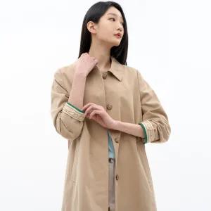 프린트 발마칸 롱 코트 LCCAN229_BE