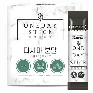 [조은약초]국산 다시마 분말 가루 스틱 30포 x 3g
