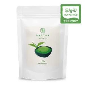 제주 말차 가루 분말 파우더/어린녹차잎 100% 400g