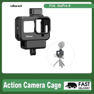 액션 카메라 케이지 보호 프레임 마이크 콜드 슈 마운트 렌즈 필터 어댑터 GoPro 8-3C NEX-3N
