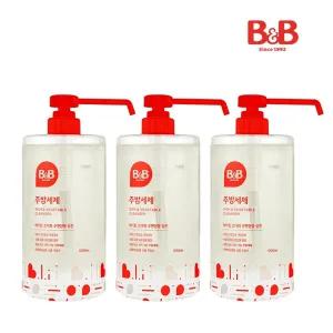 비앤비 순한성분 주방세제 1000ml 3입_K123