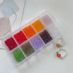 [부자재 포함] 비즈 반지 목걸이 팔찌 DIY 만들기 키트 세트 크리스탈버전