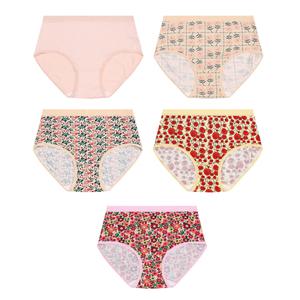 라페어 여성 팬티 5매입 세트 삼각팬티 여자 인견 레이온 통기성 부드러운 시원한 기본 베이직 디자인