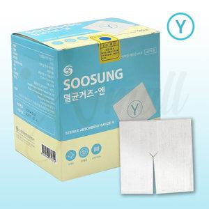 수성 멸균Y거즈 4인치 10cmX10cmx8p (2매x30포 총 60매)