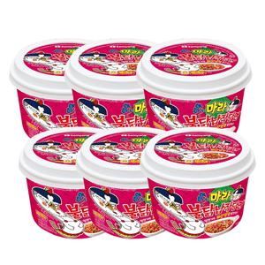 삼양 마라불닭 납작당면 155.6g x 12입 컵라면 간편조리 쫄깃한