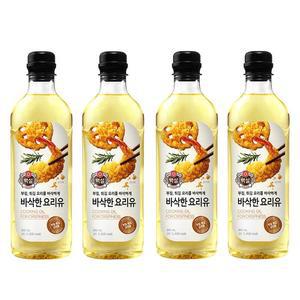 [CJ제일제당] 백설 바삭한 요리유 900ml x 4개 식용유