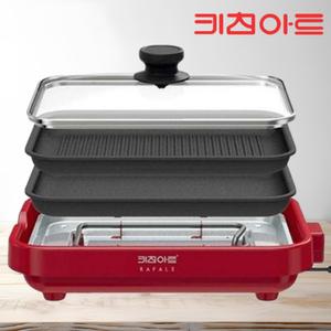 키친아트 고기굽는기계 가정용 그릴 와이드 멀티 미니 그릴