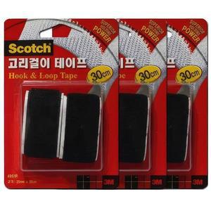 3M 벨크로찍찍이 부착 고정 전선 정리 테이프 거칠이