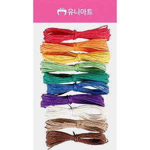 [기타]유니아트 10000 칼라지끈 10입 혼합 2mm 가는지끈
