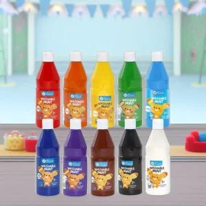 리틀호안미로 워셔블페인트 500ml 미술 물감 페인트 대용량 그림 색칠 수채화 핑거페인트
