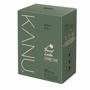 커피 카누 디카페인 간식 라떼 13.5gx30T 동서식품 탕비