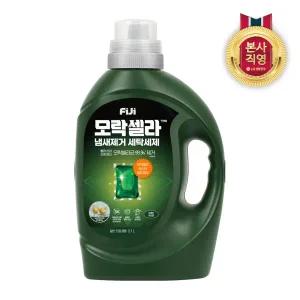 [엘지생활건강]피지 모락셀라 냄새제거 액체세제 일반드럼 겸용 허브향 용기 2.1L