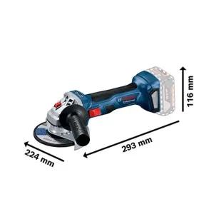 보쉬 충전 전동 무선 핸드 앵글그라인더 GWS 18V-7 베어툴 벌크x 100mm