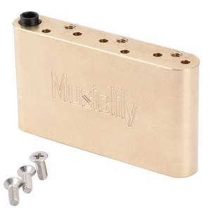 Musiclily 울트라 스트링 간격 황동 블록 ST 일렉트릭 기타 윌킨슨 WVC/WVP 트레몰로 브릿지용 42mm 깊이