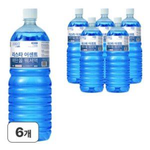 리스타 어센트 에탄올 사계절 전차종 호환 워셔액 1.8L 6개