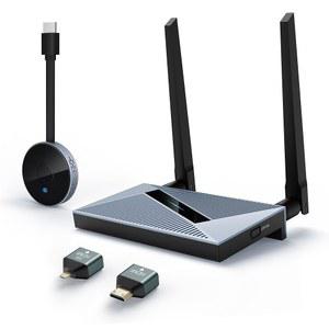4K HDMI 수신기 동글 키트를 지원 어댑터 모니터링 디코딩 통해 4GHZ/5GHZ 및 무선 비디오 오디오를 2 송신기 컨버터 플러그 플레이 앤 노트북에서