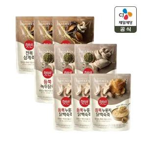 햇반죽 전복삼계죽 420g x3개+녹두닭죽 420g x3개+누룽지닭백숙죽 420g x3개