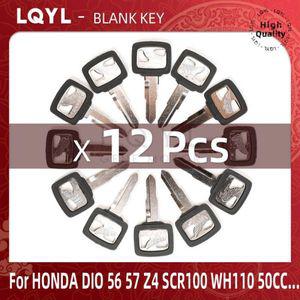 혼다 DIO 56 57 Z4 125 SCR100 WH110 SCR WH 100 110 스쿠터 50CC 줌머용 오토바이 교체 공백 키 12 개 신