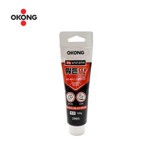 오공 뭐든딱 만능 강력 실리콘 접착제 튜브형 백색 100g 초강력 본드