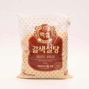 (1kg) 백설 황설탕/설탕/업소용/슈가/가정용/다용도/요리/요리용/조리용/과실주/과실주용/조리/단맛/달고나