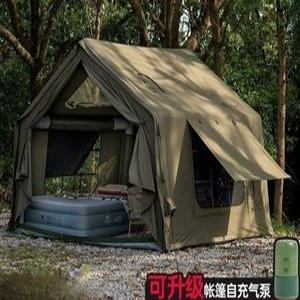 에어텐트 면텐트 13.6 대형 카키 파밀리아 바닥 일체