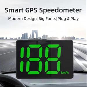 GPS 자동차 디지털 속도계 HUD 헤드업 디스플레이, 모든 차량용 지능형 게이지, 계량기 km/h