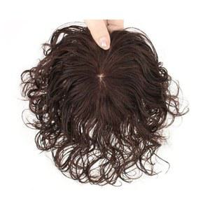여자 인모 정수리 볼륨 가르마 똑딱이 여자가발 항암가발 부분가발 컬러 시트 칼라 중년여성