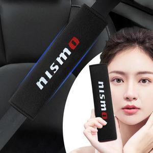1/2pcs 자동차 인테리어 액세서리 Nismo Nissan Juke Tiida Teana GTR 350Z 240SX 용 안전 벨트 커버 어깨