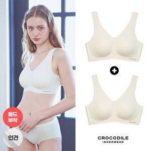 [크로커다일] 라이크라 인견쉘론 몰드부착 V넥 감탄브라 2종 CDWBR5N29_2