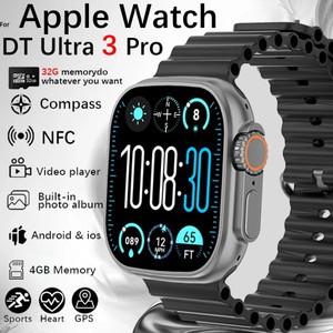 DT Ultra 3 Smartwatch Amoled 화면 4GB 플레이어 Bluetooth 네트워크 공유 앱 스토어 ChatGPT AI Man