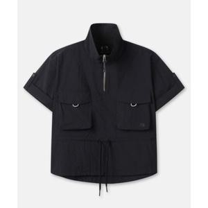 코오롱스포츠 KOLON SPORT 여성 아웃포켓 우븐 반팔 아노락 SET-UP TVTCM25522BLK 188087